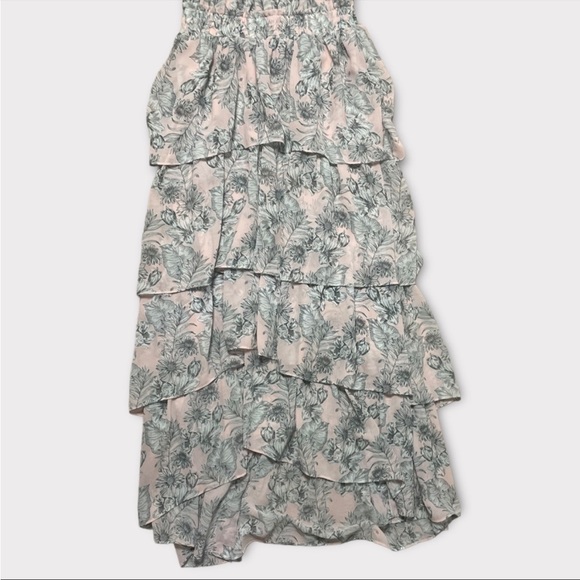 MISA Los Angeles Pink Floral Valeria Halter Midi Dress - Picture 10 of 10